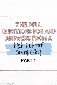 HIGH SCHOOL COUNSELOR QA1