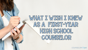 First Year High School Counselor